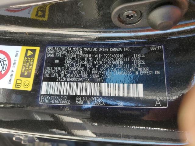 Photo 10 from auction – 2013 LEXUS RX 350 with VIN 2T2ZK1BA9DC092178