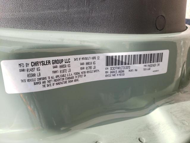 Photo 10 from auction – 2012 FIAT 500 POP with VIN 3C3CFFAR1CT313372