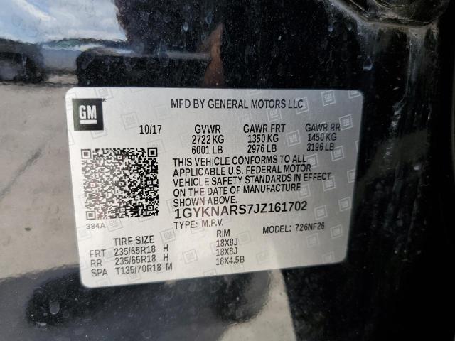 Photo 10 from auction – 2018 CADILLAC XT5 with VIN 1GYKNARS7JZ161702