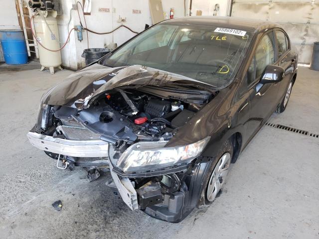 Photo 2 from auction – 2013 HONDA CIVIC LX with VIN 2HGFB2F57DH511727