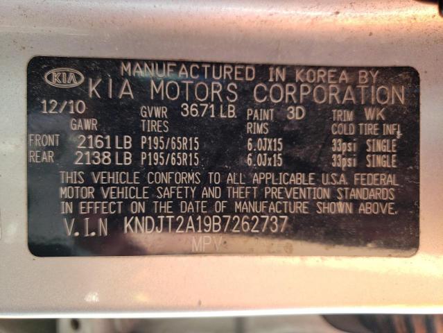 Photo 10 from auction – 2011 KIA SOUL with VIN KNDJT2A19B7262737