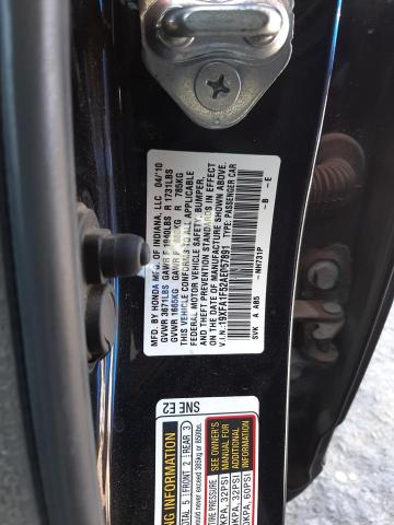 Photo 10 from auction – 2010 HONDA CIVIC LX with VIN 19XFA1F52AE057891
