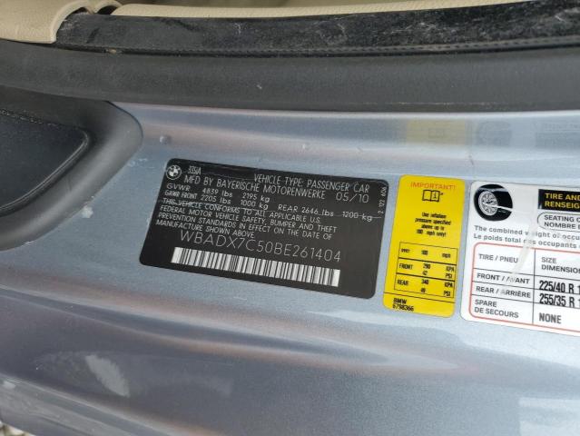 Photo 10 from auction – 2011 BMW 335 I with VIN WBADX7C50BE261404