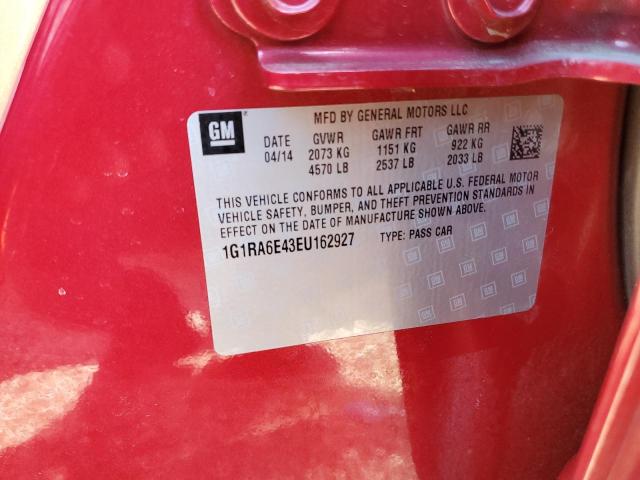 Photo 10 from auction – 2014 CHEVROLET VOLT with VIN 1G1RA6E43EU162927