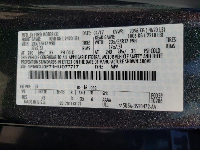 Photo 10 from auction – 2017 FORD ESCAPE S with VIN 1FMCU0F71HUD77717