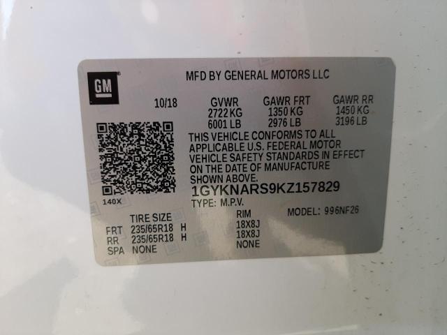 Photo 10 from auction – 2019 CADILLAC XT5 with VIN 1GYKNARS9KZ157829
