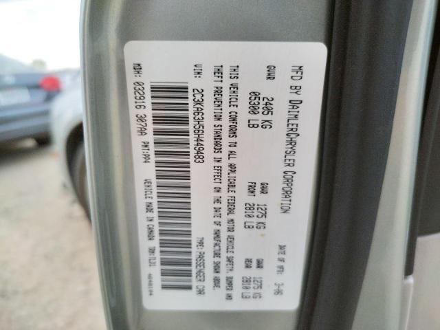 Photo 10 from auction – 2006 CHRYSLER 300C with VIN 2C3KA63H56H449483