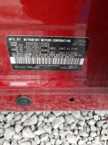 Photo 10 from auction – 2021 MITSUBISHI OUTLANDER with VIN JA4APUAU2MU004682