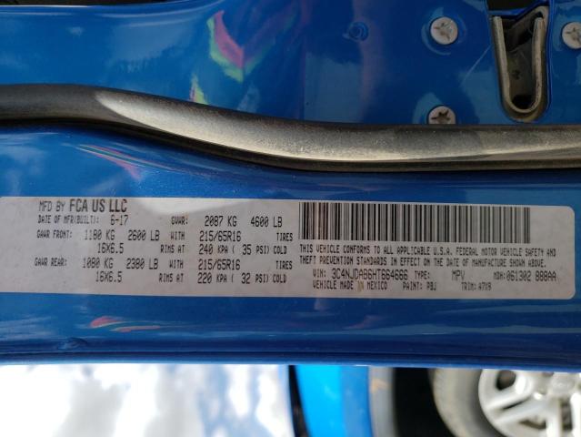 Photo 10 from auction – 2017 JEEP COMPASS SP with VIN 3C4NJDAB6HT664666