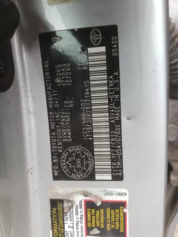 Photo 10 from auction – 2011 TOYOTA CAMRY BASE with VIN 4T1BF3EK7BU218415