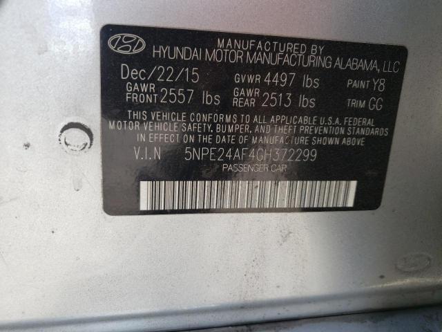 Photo 10 from auction – 2016 HYUNDAI SONATA SE with VIN 5NPE24AF4GH372299