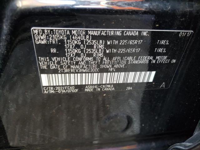 Photo 10 from auction – 2017 TOYOTA RAV4 XLE with VIN 2T3RFREV3HW603000