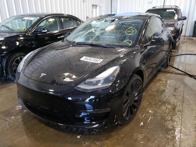 Photo 2 from auction – 2022 TESLA MODEL 3 with VIN 5YJ3E1EC5NF168331