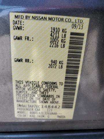 Photo 10 from auction – 2014 NISSAN ALTIMA 2.5 with VIN 1N4AL3AP7EC148442