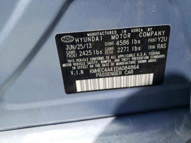 Photo 10 from auction – 2013 HYUNDAI SONATA HYB with VIN KMHEC4A41DA084864