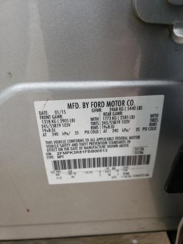 Photo 10 from auction – 2015 FORD EDGE TITAN with VIN 2FMPK3K81FBB00513