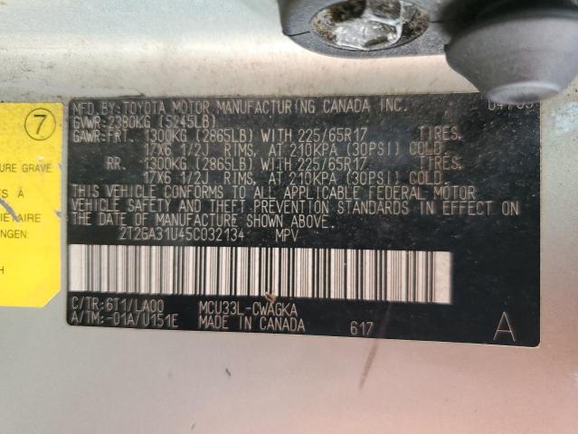 Photo 10 from auction – 2005 LEXUS RX 330 with VIN 2T2GA31U45C032134