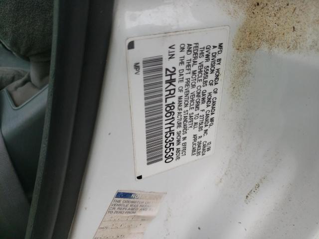 Photo 10 from auction – 2000 HONDA ODYSSEY EX with VIN 2HKRL1861YH535530