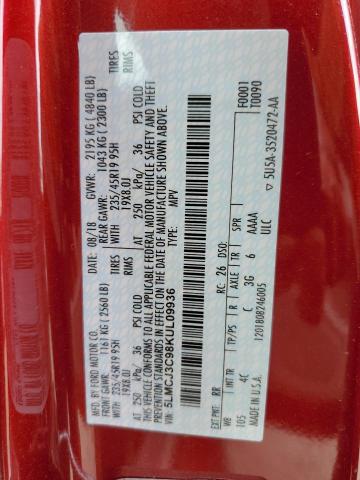 Photo 10 from auction – 2019 LINCOLN MKC RESERV with VIN 5LMCJ3C98KUL09936