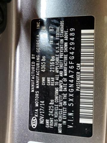 Photo 10 from auction – 2015 KIA OPTIMA EX with VIN 5XXGN4A76FG429489
