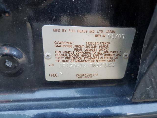Zdjęcie 10 z aukcji – 2007 SUBARU IMPREZA z VIN JF1GD61667H517300