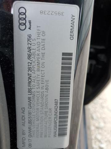Photo 10 from auction – 2018 AUDI A6 PREMIUM with VIN WAUG8AFC9JN042487
