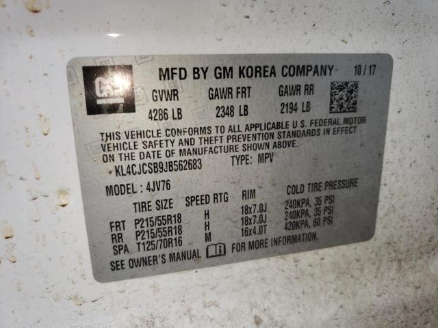 Photo 10 from auction – 2018 BUICK ENCORE ESS with VIN KL4CJCSB9JB562683