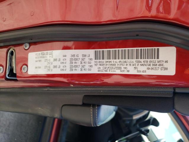 Photo 10 from auction – 2015 JEEP CHEROKEE L with VIN 1C4PJMCS3FW725999