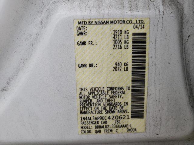 Photo 10 from auction – 2014 NISSAN ALTIMA 2.5 with VIN 1N4AL3AP9EC420621