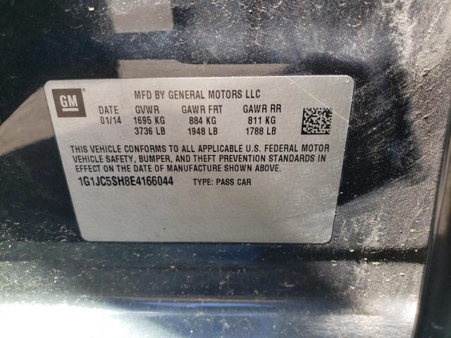 Photo 10 from auction – 2014 CHEVROLET SONIC LT with VIN 1G1JC5SH8E4166044