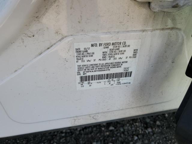 Photo 10 from auction – 2017 FORD EDGE SEL with VIN 2FMPK4J87HBB66378