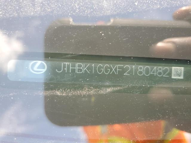 Photo 10 from auction – 2015 LEXUS ES 350 with VIN JTHBK1GGXF2180482