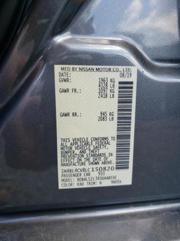 Photo 10 from auction – 2020 NISSAN ALTIMA SR with VIN 1N4BL4CV8LC150820