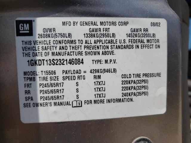 صورة رقم 10 من المزاد - 2003 GMC ENVOY مع VIN 1GKDT13S232146084