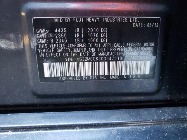Photo 10 from auction – 2013 SUBARU LEGACY 2.5 with VIN 4S3BMCG63D3047018