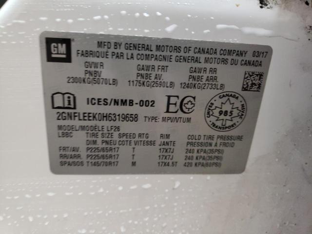 Photo 10 from auction – 2017 CHEVROLET EQUINOX LS with VIN 2GNFLEEK0H6319658