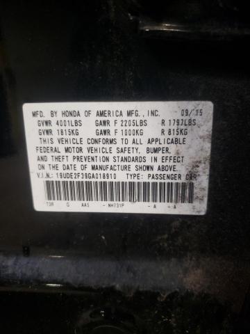 Zdjęcie 10 z aukcji – 2016 ACURA ILX BASE W z VIN 19UDE2F39GA018910