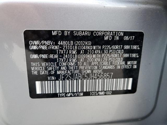 Photo 10 from auction – 2018 SUBARU FORESTER 2 with VIN JF2SJABC5JH456857