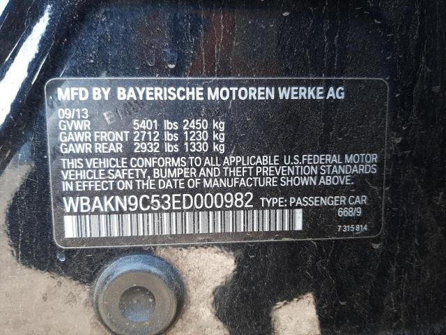 Photo 10 from auction – 2014 BMW 550 I with VIN WBAKN9C53ED000982