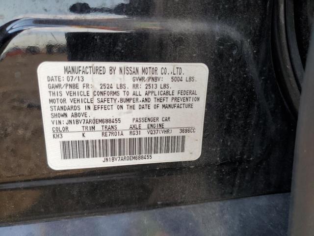 Photo 10 from auction – 2014 INFINITI Q50 BASE with VIN JN1BV7AR0EM688455