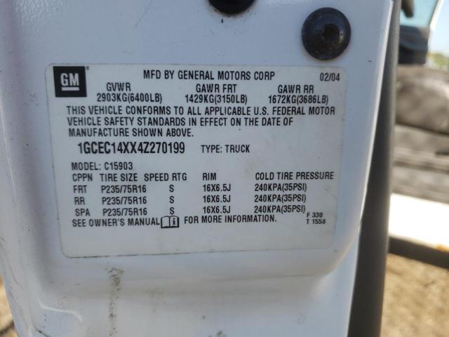 Photo 10 from auction – 2004 CHEVROLET SILVERADO with VIN 1GCEC14XX4Z270199