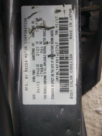 Photo 10 from auction – 2013 MAZDA 3 I with VIN JM1BL1KFXD1823767