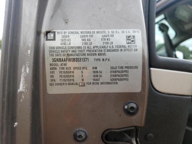 Photo 10 from auction – 2011 CHEVROLET HHR LS with VIN 3GNBAAFW0BS531371