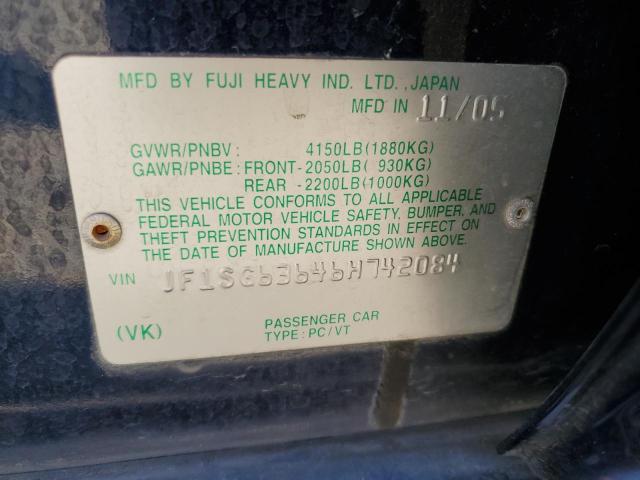 صورة رقم 10 من المزاد - 2006 SUBARU FORESTER 2 مع VIN JF1SG63646H742084