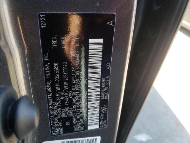Photo 10 from auction – 2022 TOYOTA HIGHLANDER with VIN 5TDEBRCH3NS078265