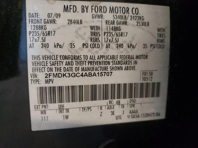 Photo 10 from auction – 2010 FORD EDGE SE with VIN 2FMDK3GC4ABA15707