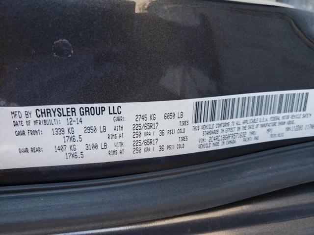 Photo 10 from auction – 2015 CHRYSLER TOWN & COU with VIN 2C4RC1BG0FR571632