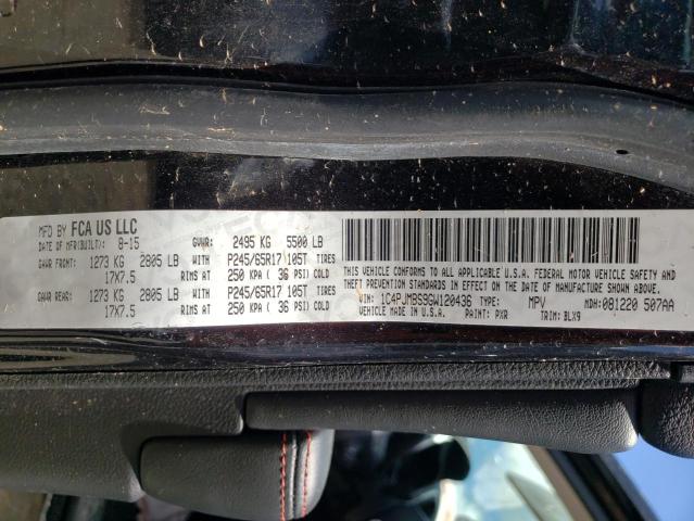 Photo 10 from auction – 2016 JEEP CHEROKEE T with VIN 1C4PJMBS9GW120436