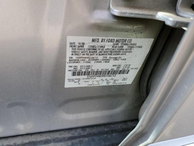 Photo 10 from auction – 2009 FORD TAURUS SEL with VIN 1FAHP24W39G106753