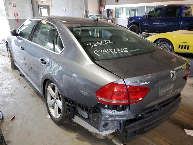 Photo 3 from auction – 2012 VOLKSWAGEN PASSAT SE with VIN 1VWBP7A30CC013952